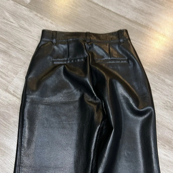 Babaton Command High Waisted Vegan Leather Pant Black - Picture 9 of 9